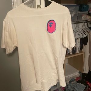 A Bathing Ape White T Shirt